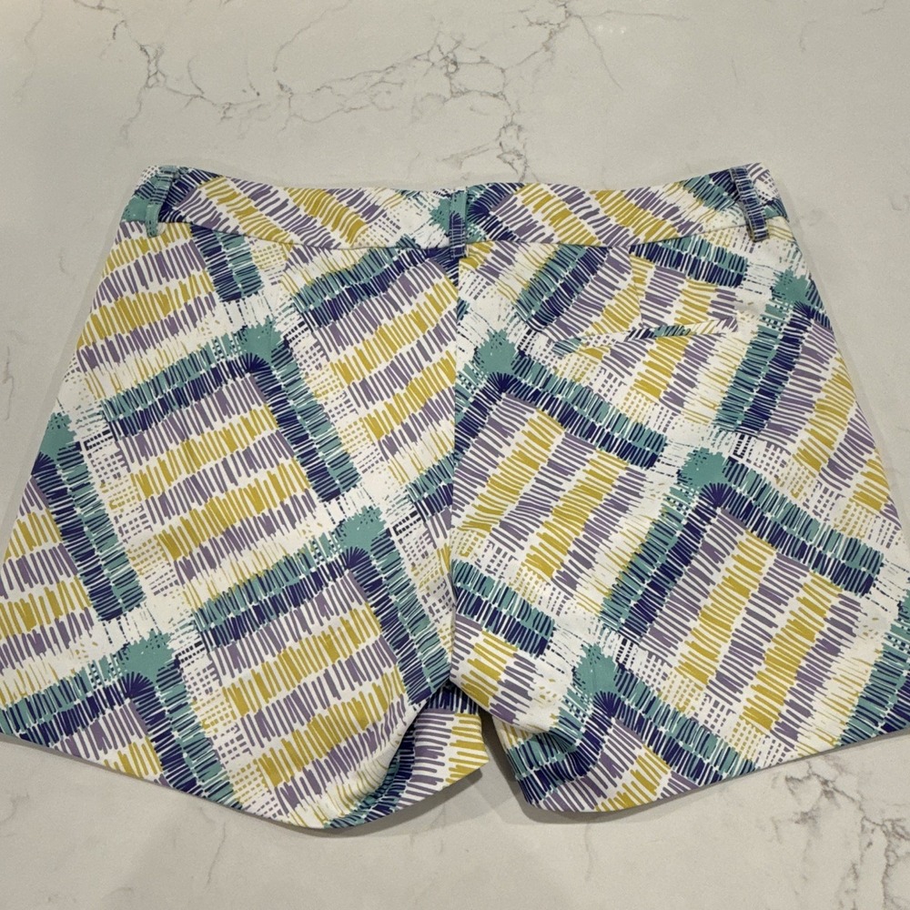 Jade Women's Plaid Chino Shorts Size 8 Multicolor Flat Front Button Closure - Picture 5 of 5